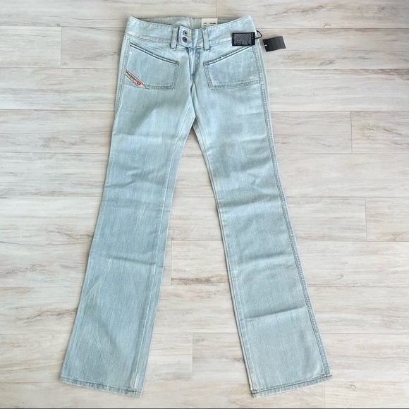 NWT Diesel Industry Hush DS Light Wash Bootcut Jeans - Picture 1 of 8